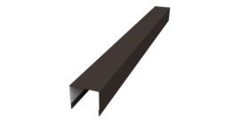 Стойка боковая крепежная для забора жалюзи Palermo 0,45 Drap TR RR 32 темно-коричневый (3м)