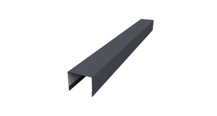 Крышка жалюзи Palermo 0,5 Satin Matt TX RAL 7024 мокрый асфальт (2м)